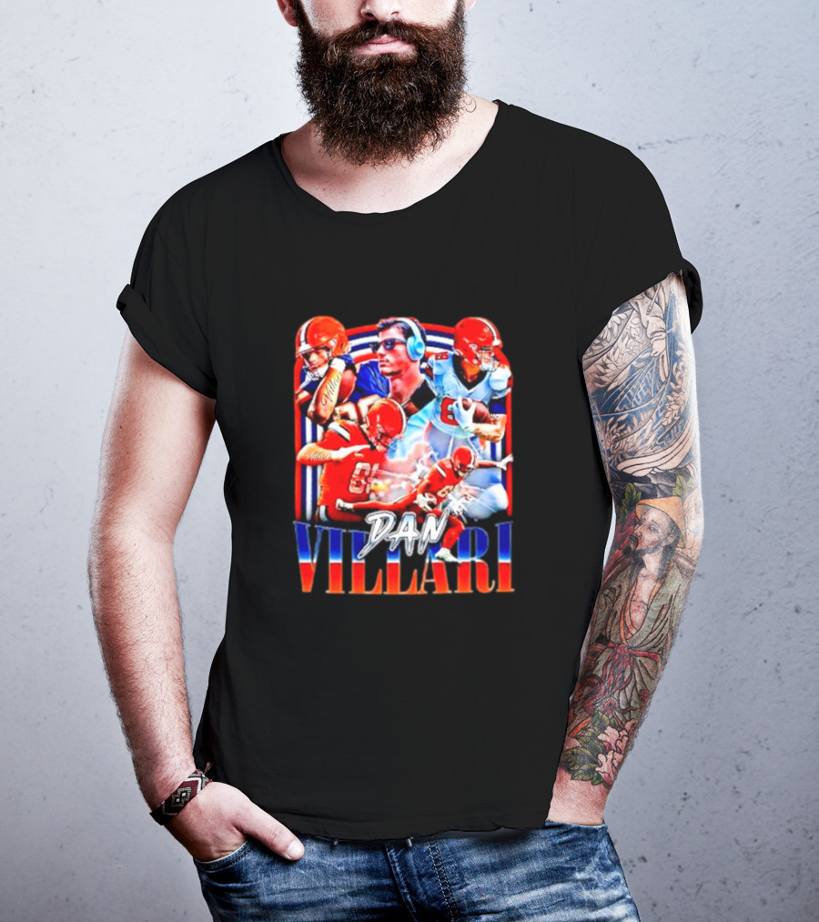 Syracuse University Dan Villari Football Action Collage T-Shirt