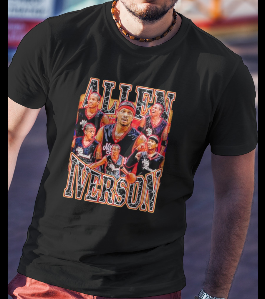 Allen Iverson Philadelphia 76ers Legend Iconic Basketball T-Shirt