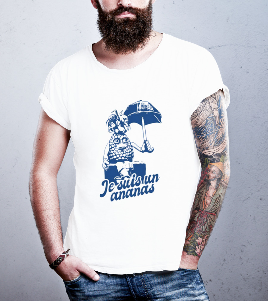 Je Suis Un Ananas Avec Parapluie Et Personnage Humoristique T-Shirt