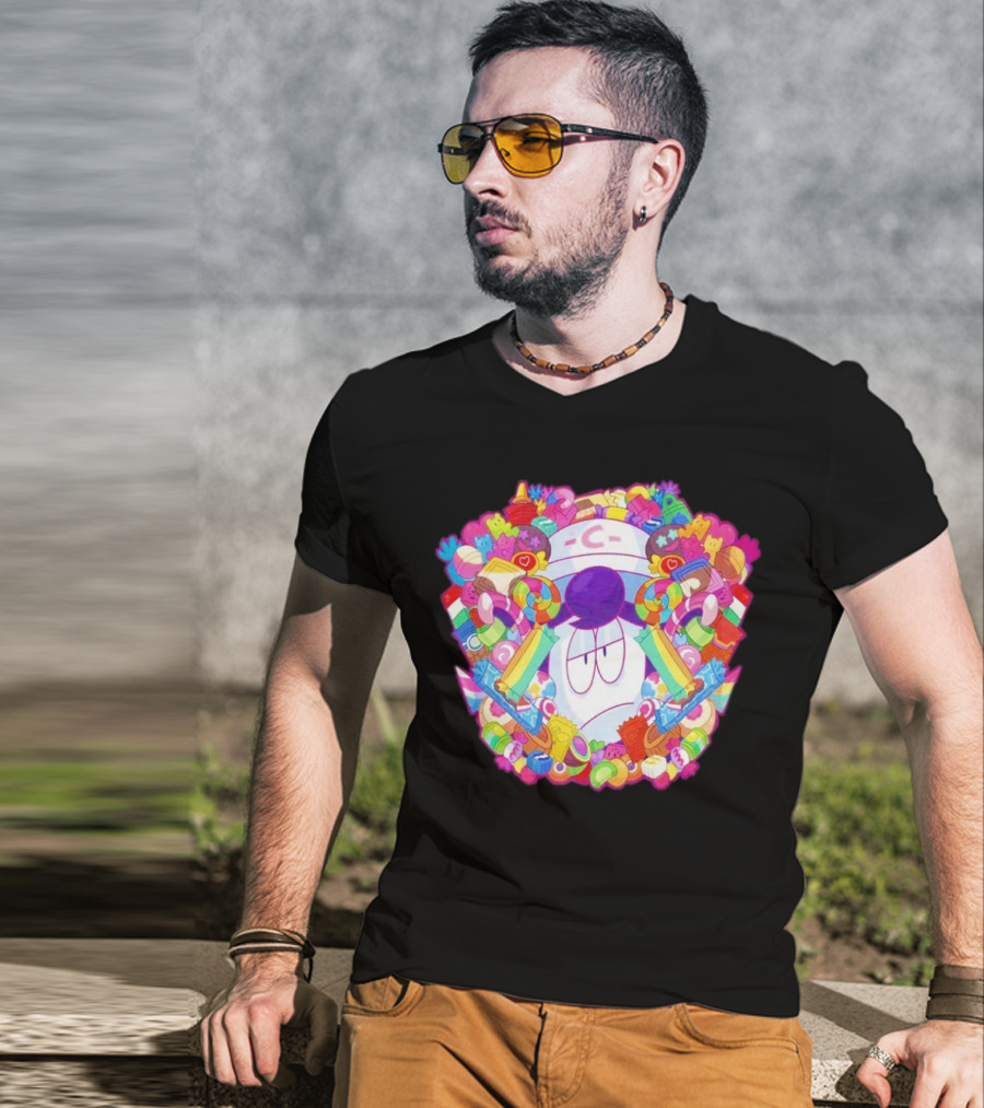 Overwhelming Sweet Colorful Candy Explosion T-Shirt