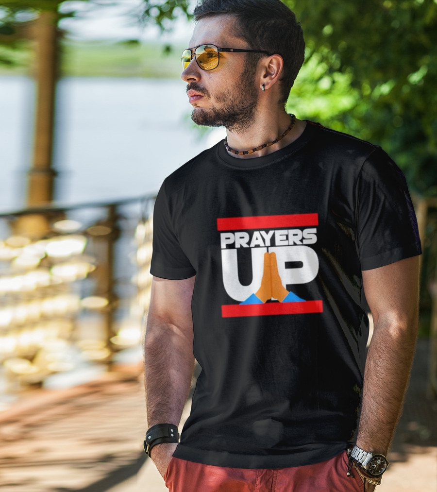 Prayers Up Hands Together T-Shirt