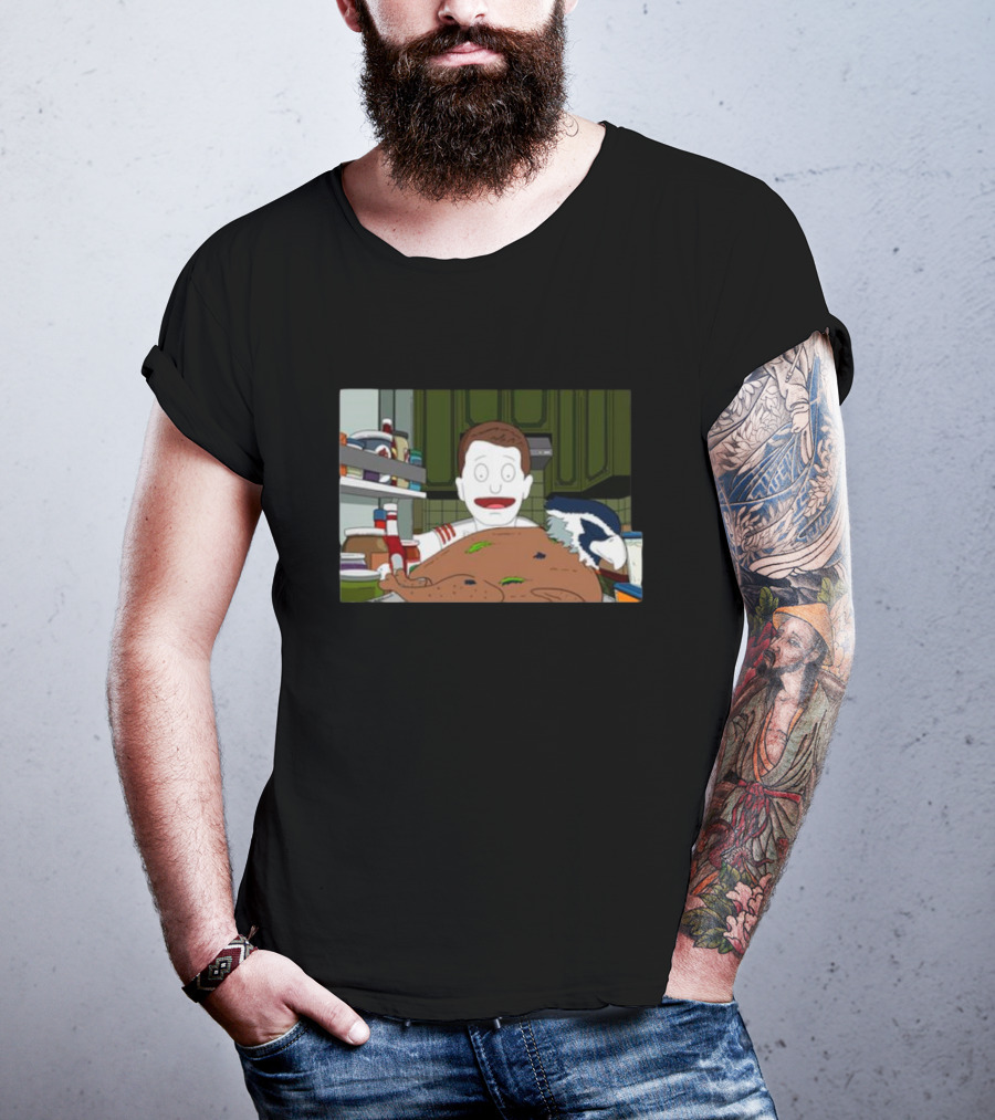 Thanksgiving Seahawk San Francisco 49ers Turkey Cartoon T-Shirt
