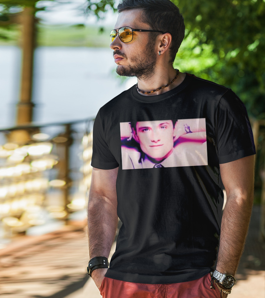 Josh Hutcherson Whistle Iconic Pose T-Shirt