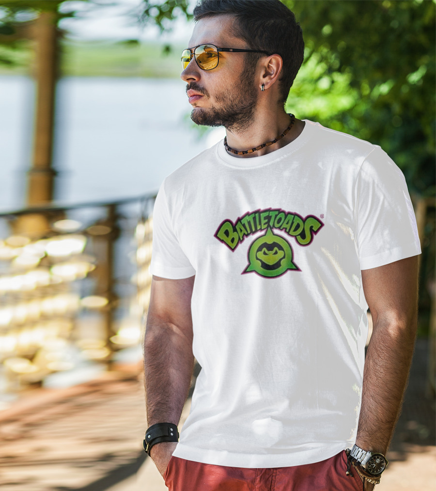 Battletoads Green Logo Frog Emblem T-Shirt