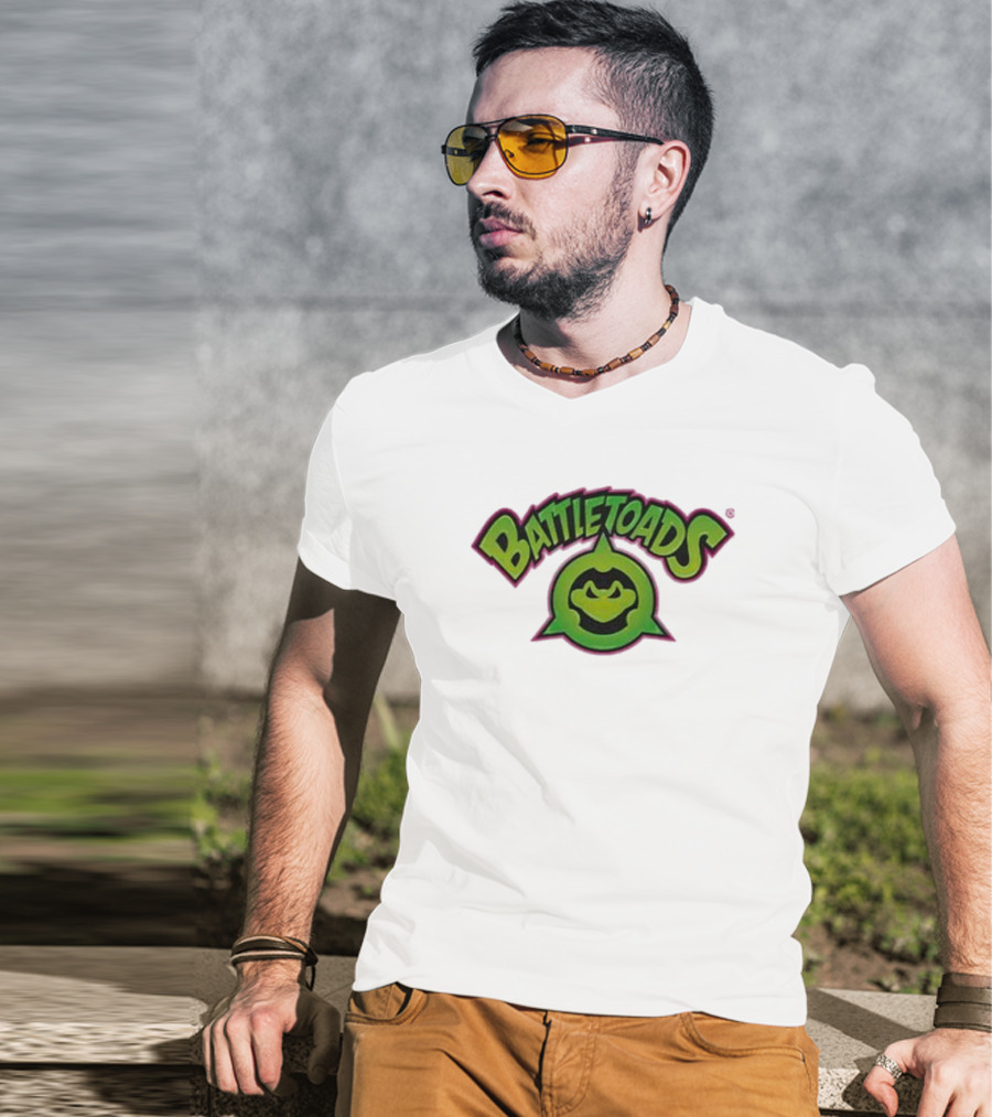 Battletoads Green Logo Frog Emblem T-Shirt