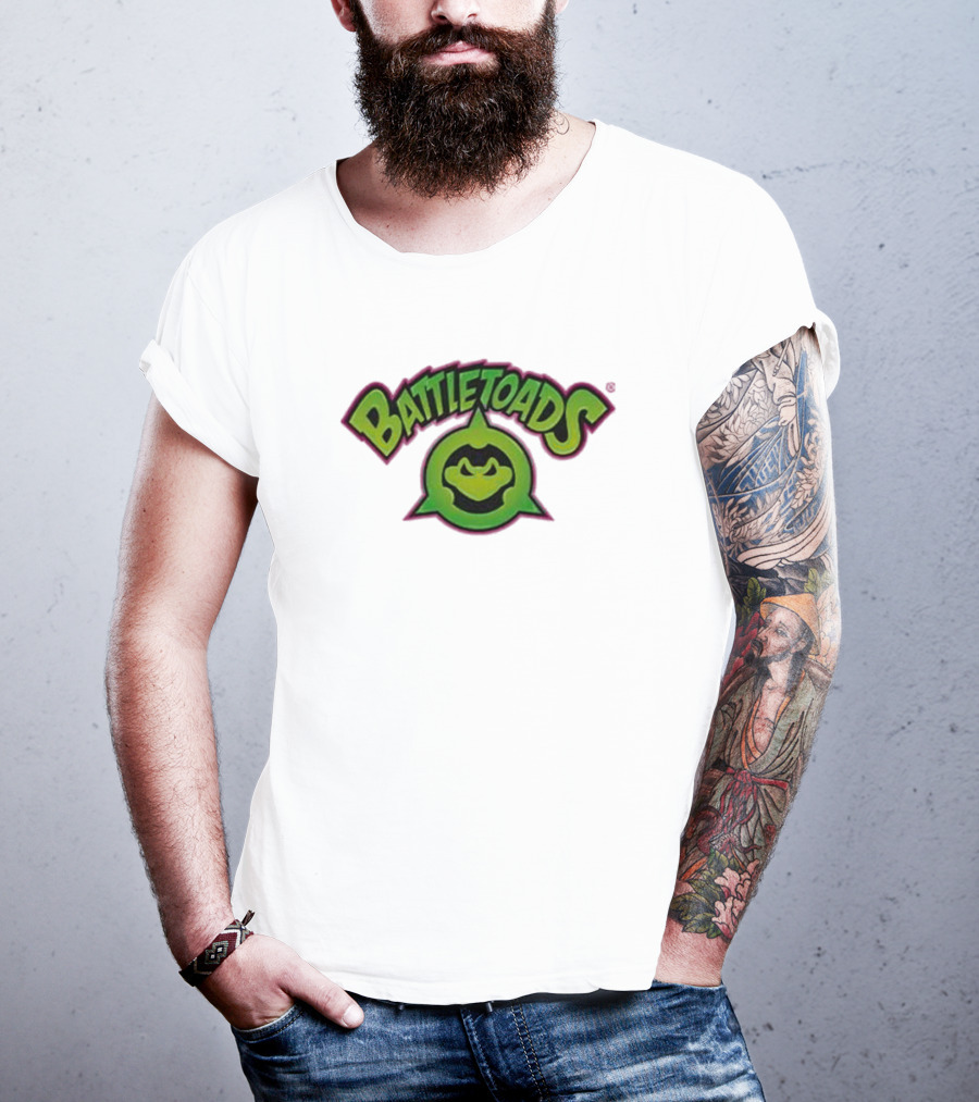 Battletoads Green Logo Frog Emblem T-Shirt