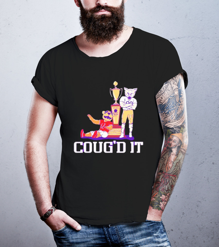 Washington Huskies Vs. Washington State Cougars Coug’d It Rivalry Trophy Victory T-Shirt