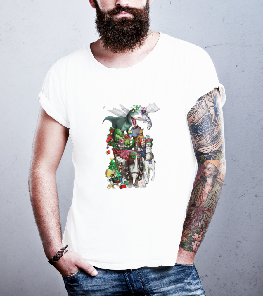 A Very Neebs Christmas Adventurous Dragon Holiday T-Shirt