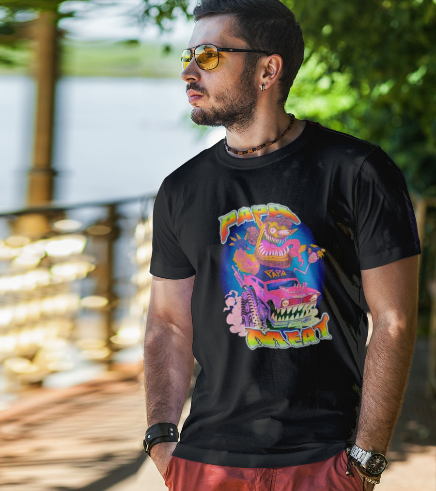 Papa Meat Wild Drive Monster Car Fantasy T-Shirt