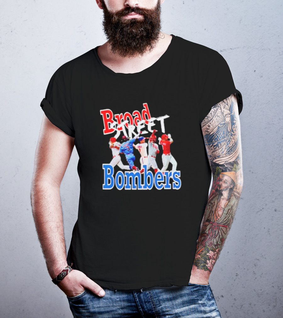 Philadelphia Phillies Broad Street Bombers Baseball Players T-Shirt