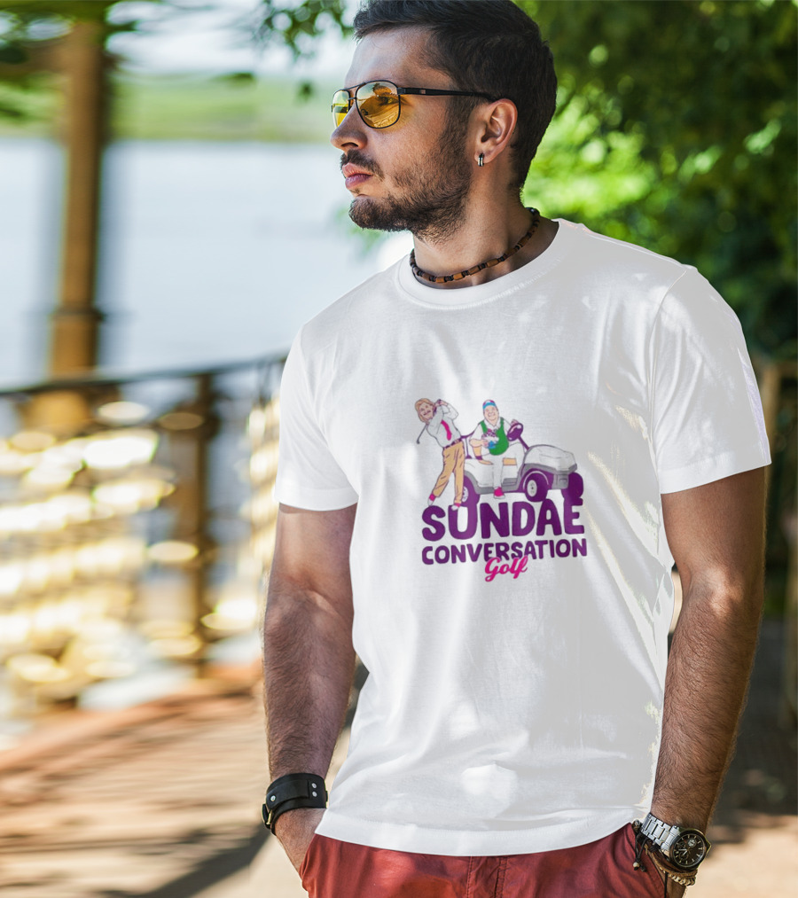 Sundae Conversation Golf Cart Humor T-Shirt