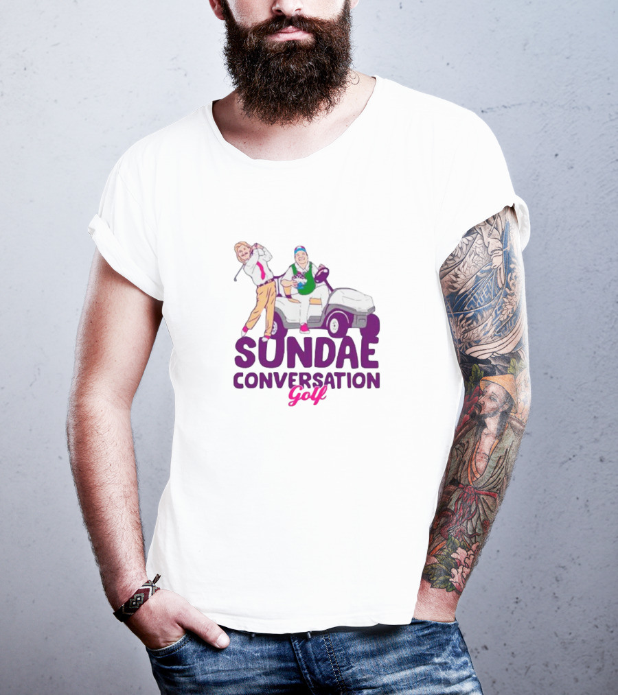 Sundae Conversation Golf Cart Humor T-Shirt