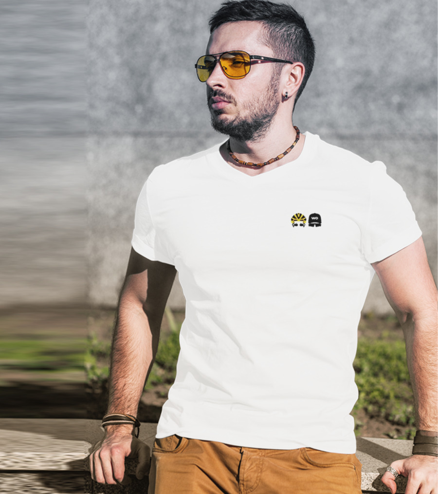 Watts Occurring Yellow Helmet Black Ski Mask Duo T-Shirt