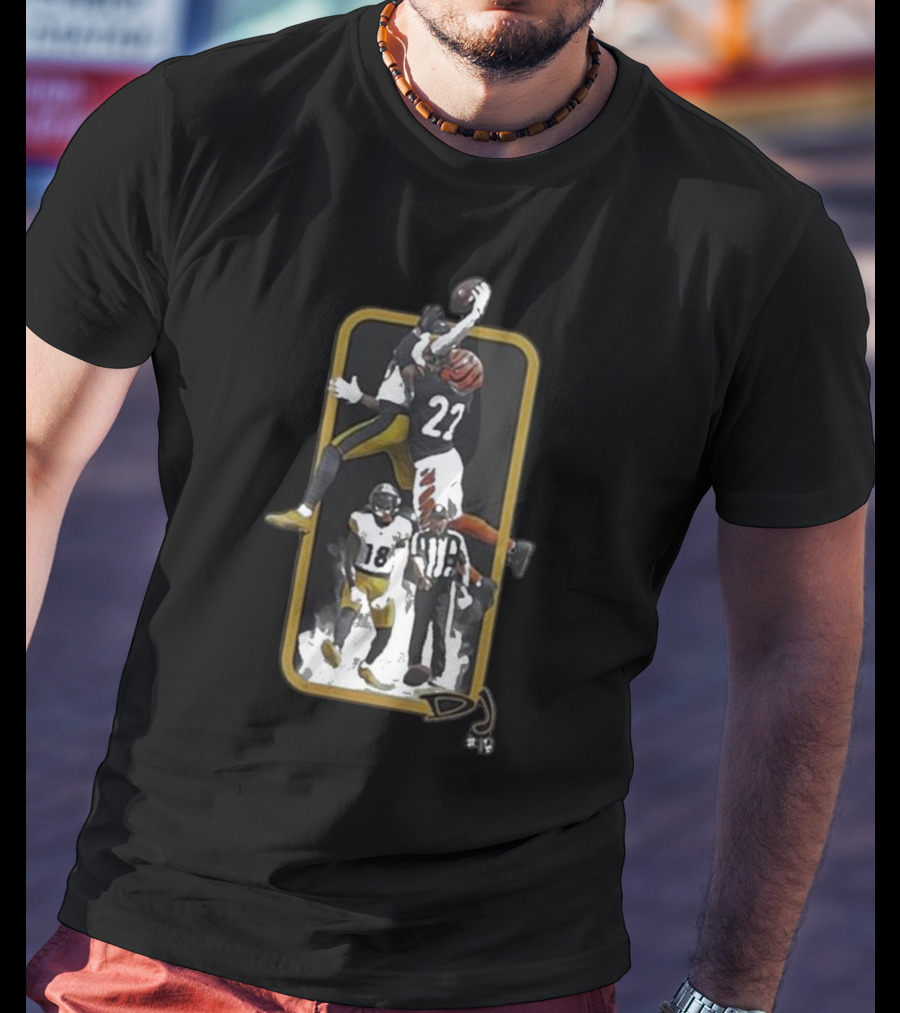 Big Play DJ 27 Football Catch Steel City Showdown T-Shirt