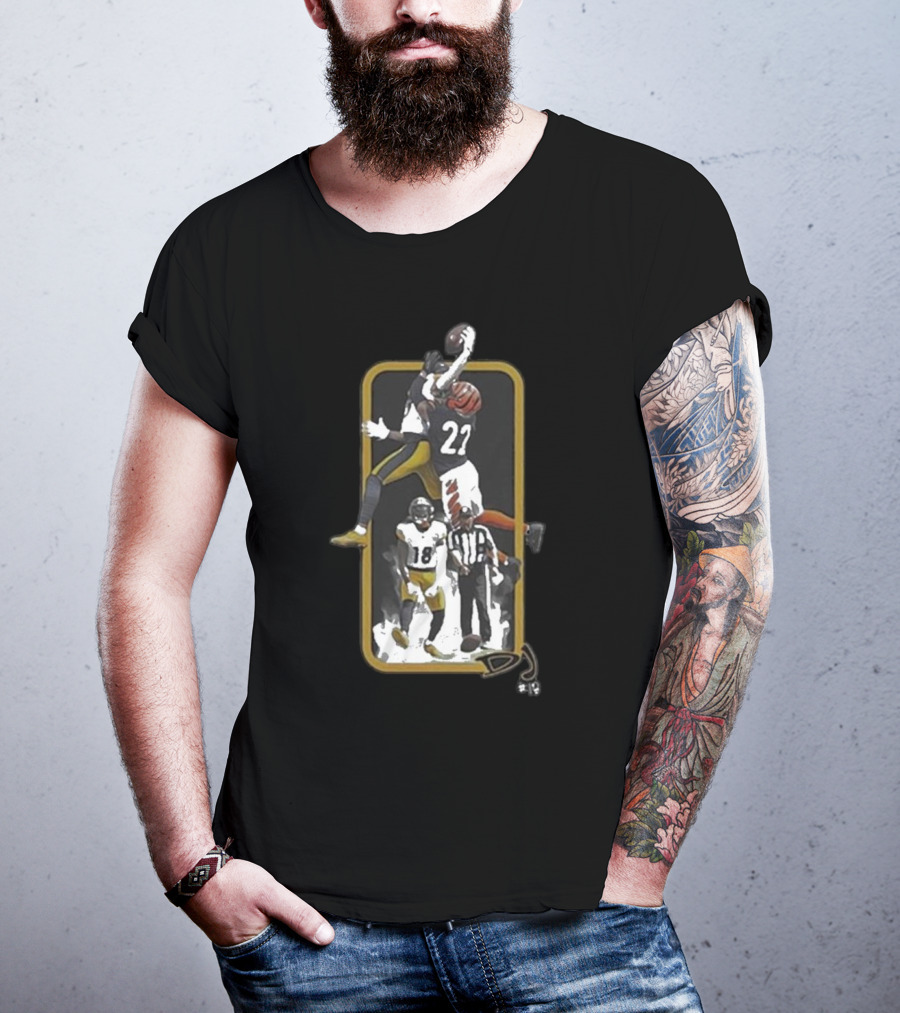 Big Play DJ 27 Football Catch Steel City Showdown T-Shirt