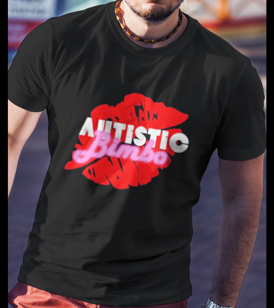 Autistic Bimbo Red Lips T-Shirt