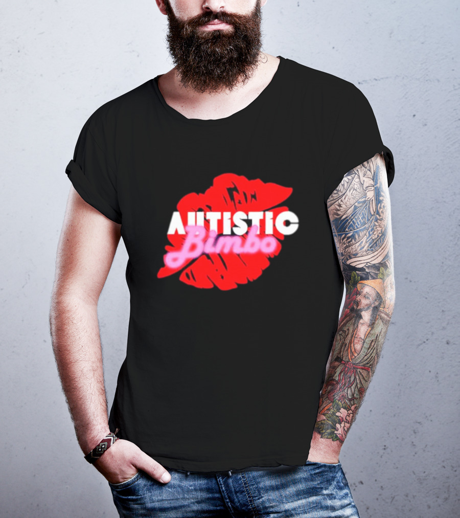 Autistic Bimbo Red Lips T-Shirt