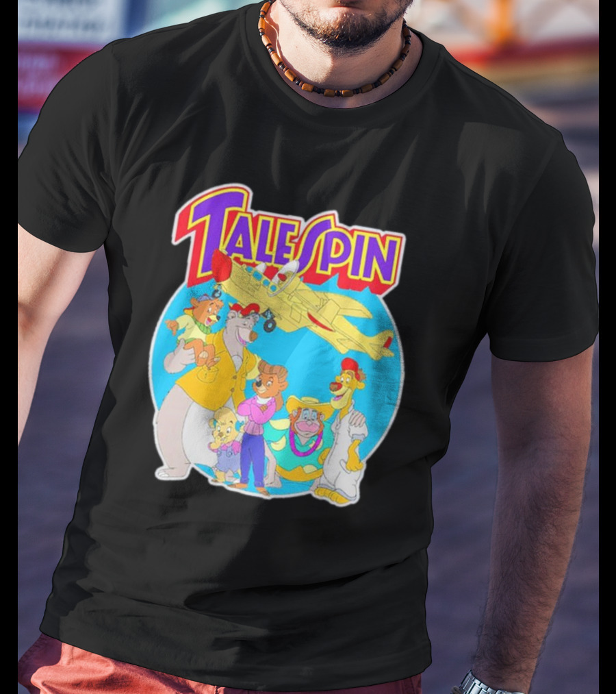 Talespin Disney Baloo Kit Rebecca Louie Airplane Adventure T-Shirt