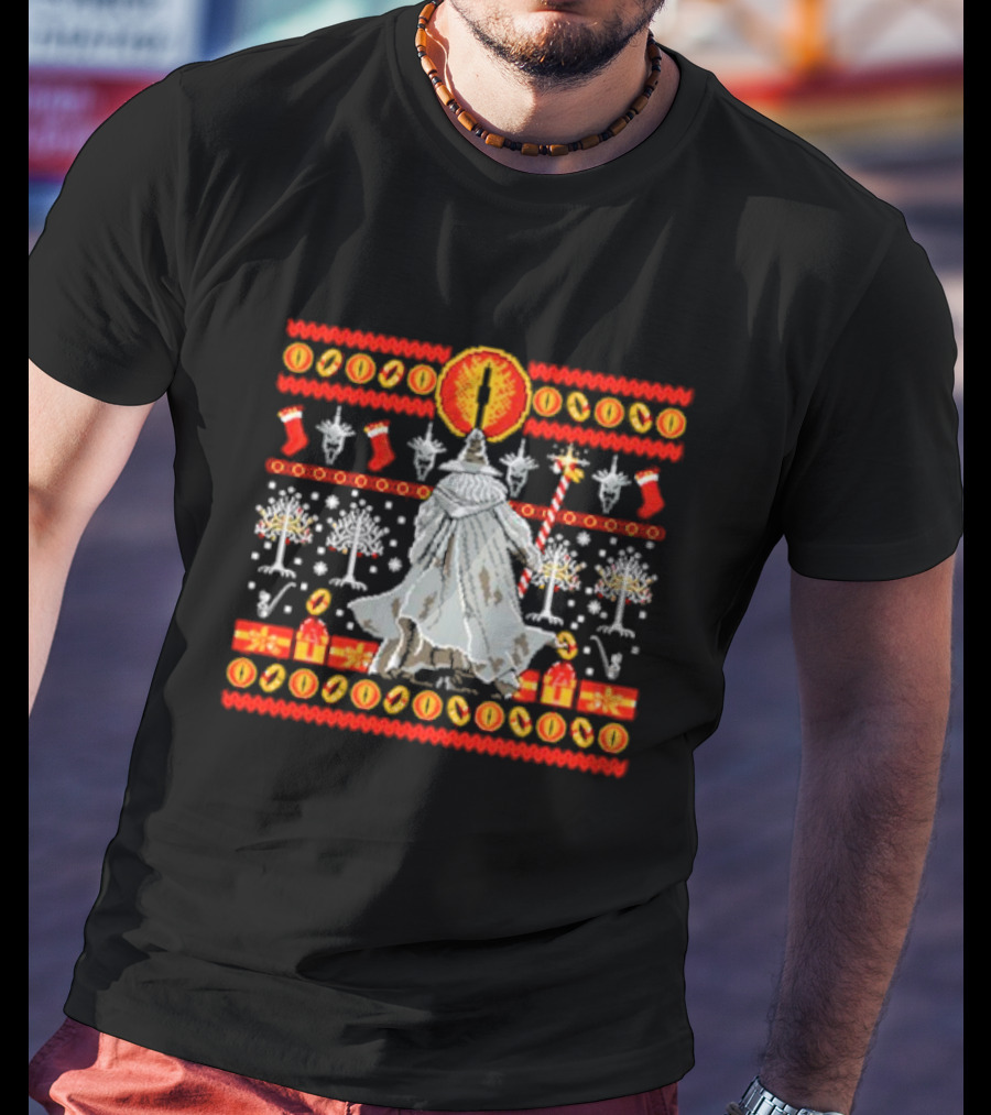 Gandalf Eye Tree Holiday T-Shirt