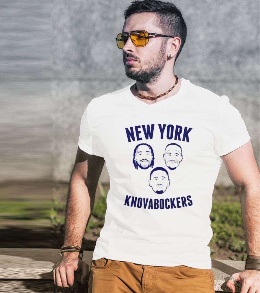 New York Knovabockers With Trio Faces T-Shirt