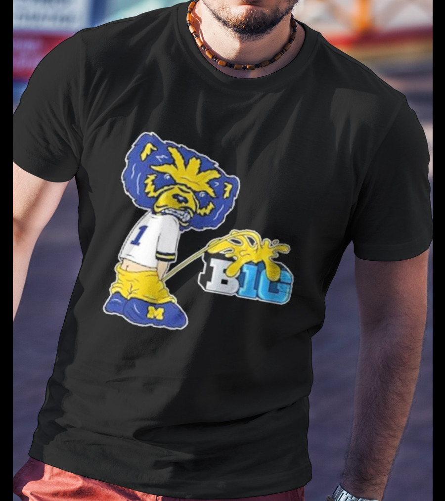 Wolverine Mascot Number One Against Big Ten Rivalry T-Shirt