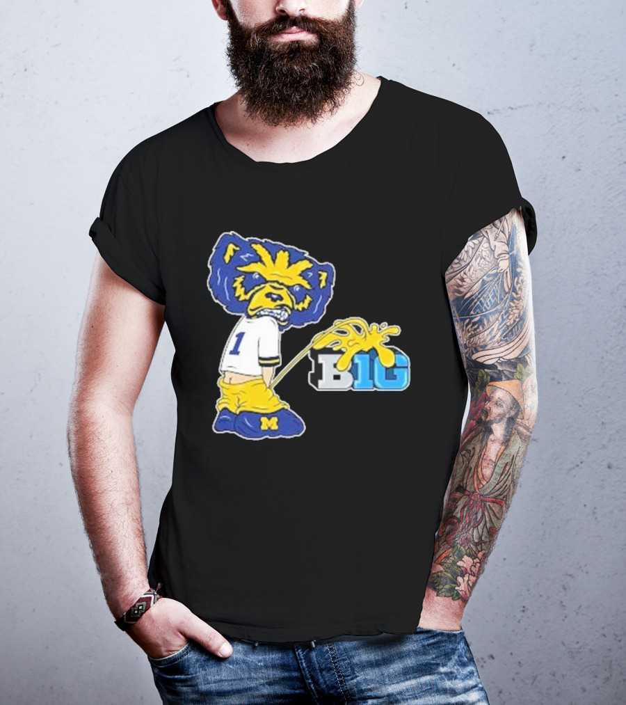 Wolverine Mascot Number One Against Big Ten Rivalry T-Shirt