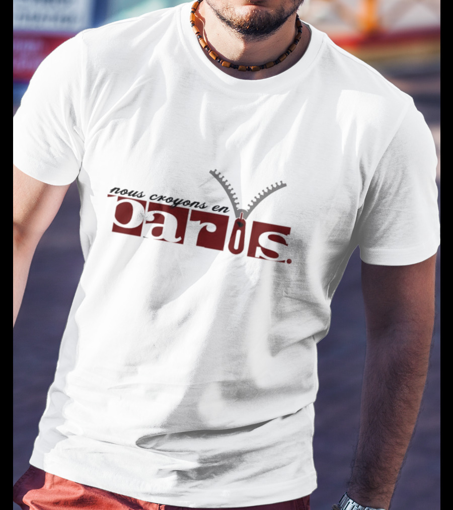 Nous Croyons En Paris Zipper T-Shirt