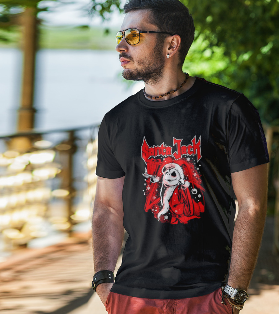 Santa Jack The Nightmare Before Christmas Jack Skellington T-Shirt
