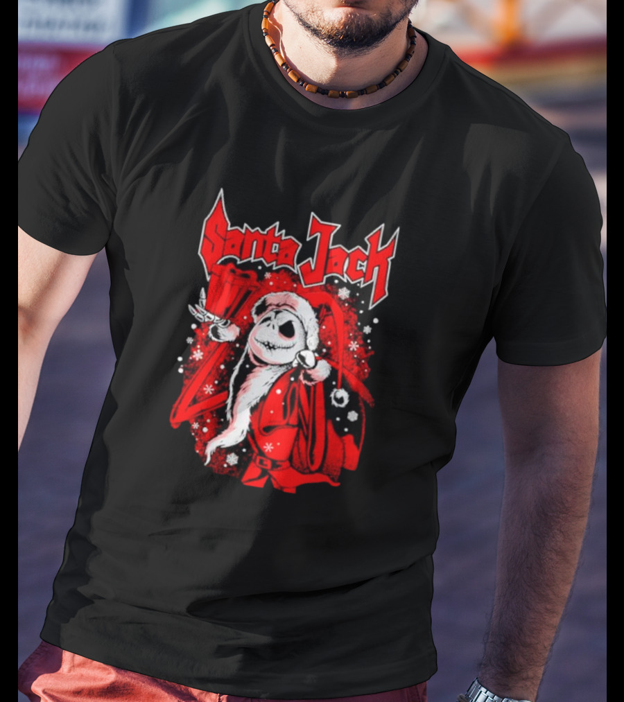 Santa Jack The Nightmare Before Christmas Jack Skellington T-Shirt