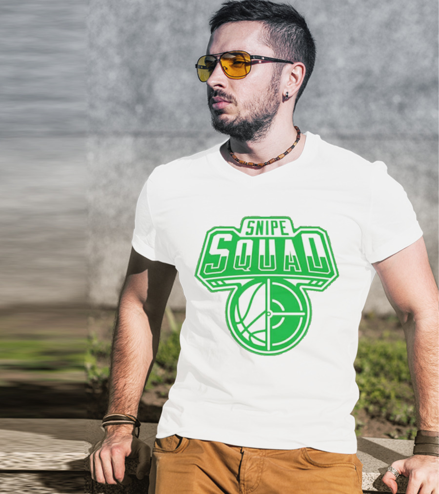 Boston Celtics Snipe Squad Basketball Crosshair T-Shirt