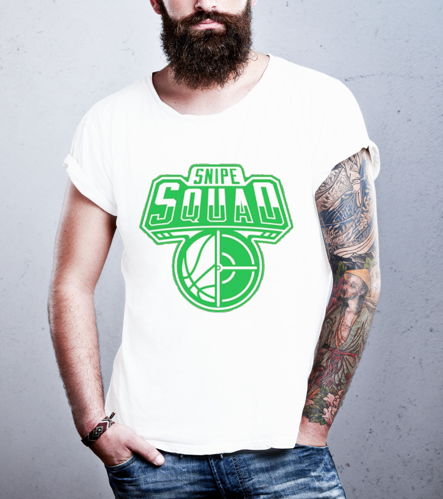 Boston Celtics Snipe Squad Basketball Crosshair T-Shirt