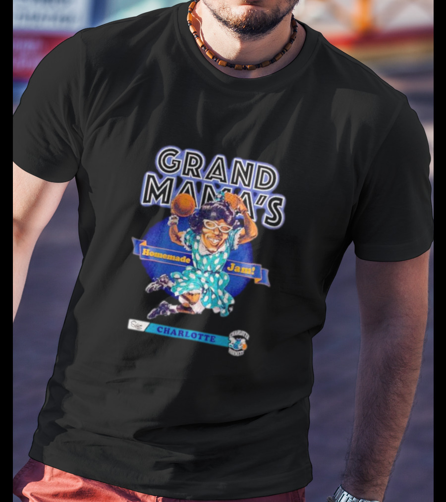 Grand Mama's Homemade Jam Charlotte Hornets Basketball Legend Iconic T-Shirt