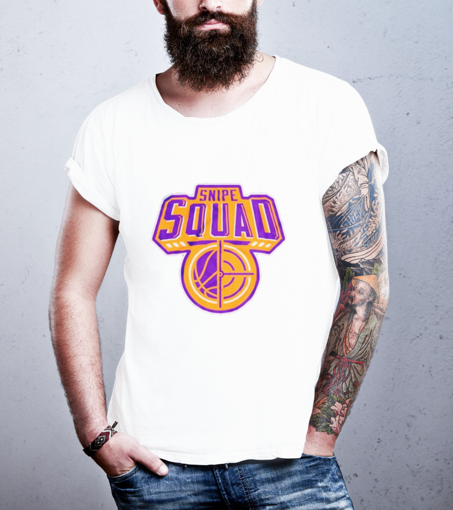 Snipe Squad Los Angeles Lakers Style Basketball Crosshair T-Shirt