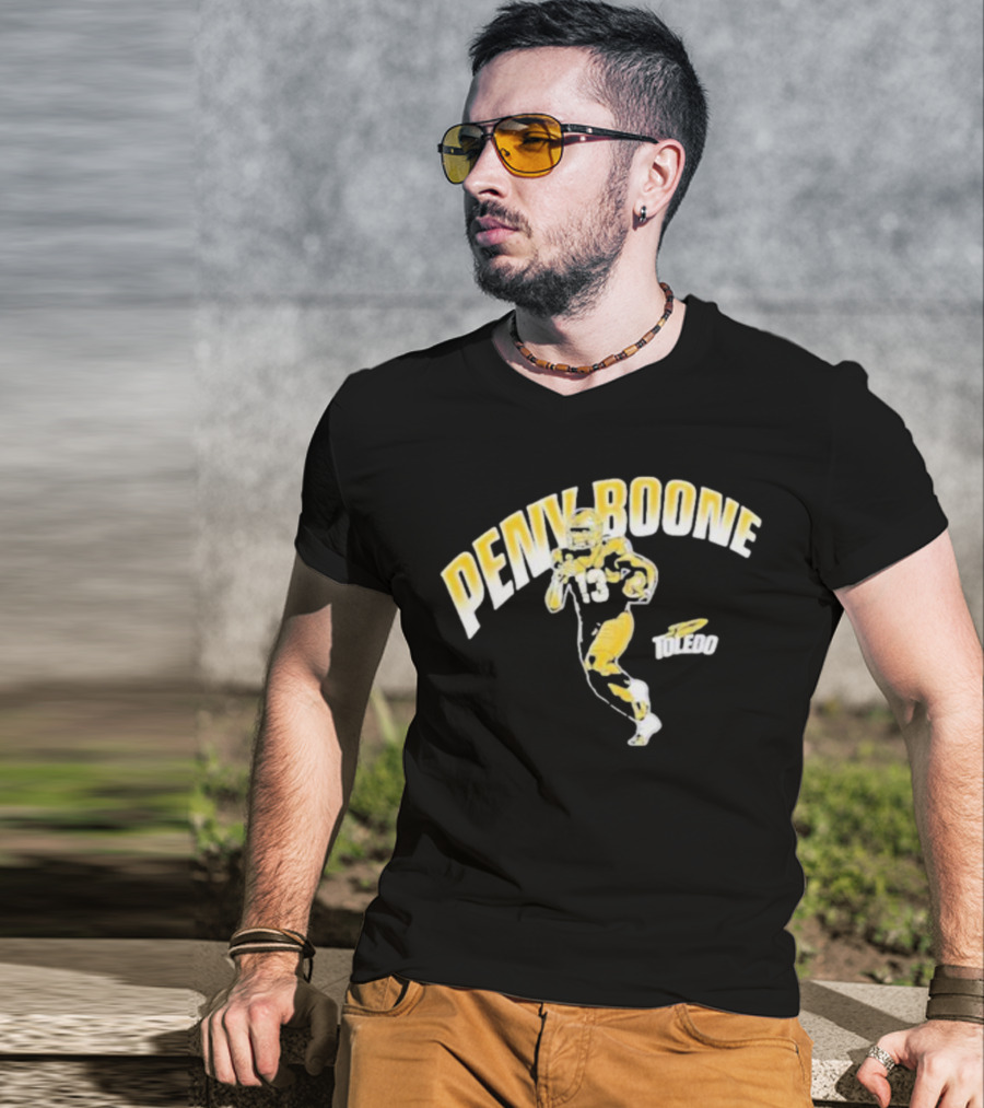 Penny Boone Toledo Football Number 13 Caricature T-Shirt