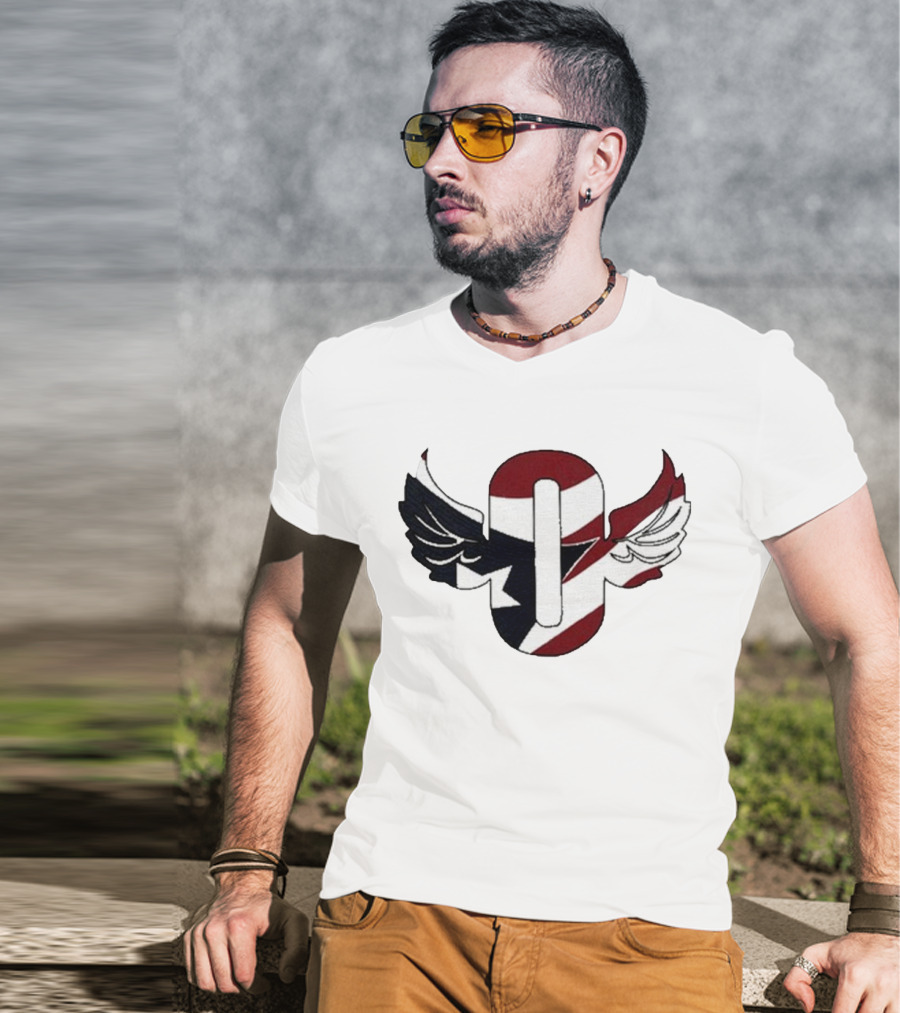 A1 Vintage Outkast Winged Emblem Flag T-Shirt