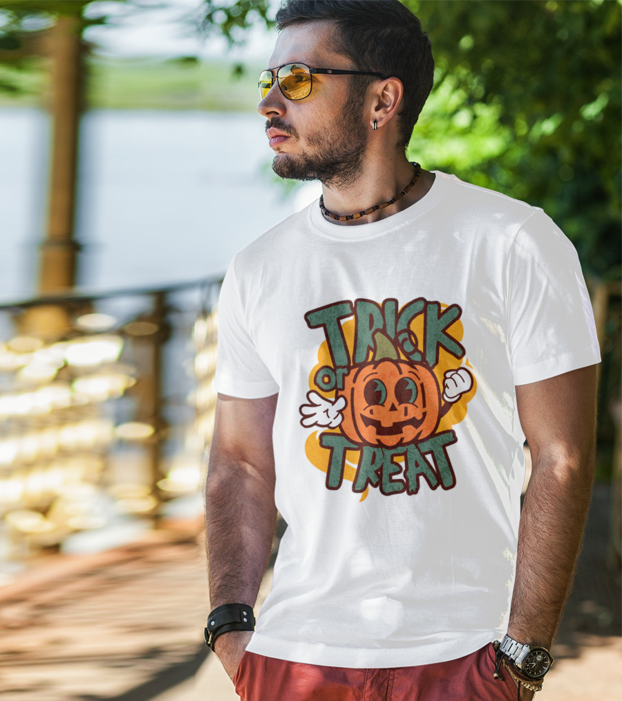 Trick Or Treat Pumpkin Character T-Shirt
