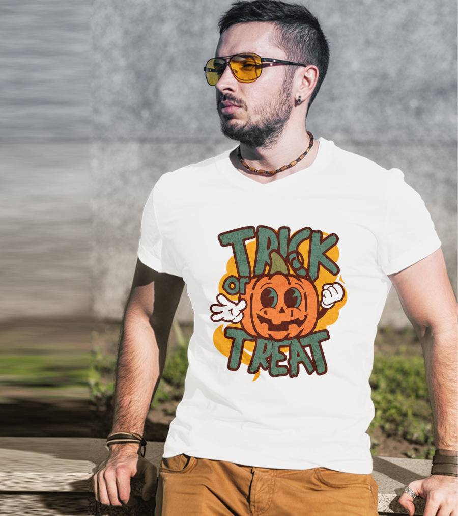 Trick Or Treat Pumpkin Character T-Shirt