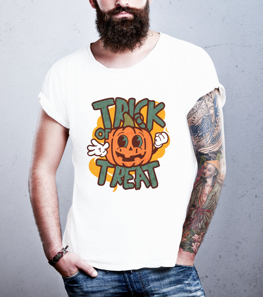 Trick Or Treat Pumpkin Character T-Shirt