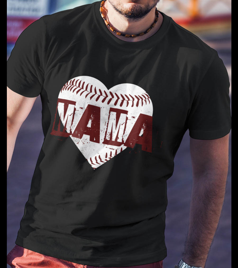 Baseball Heart MAMA T-Shirt