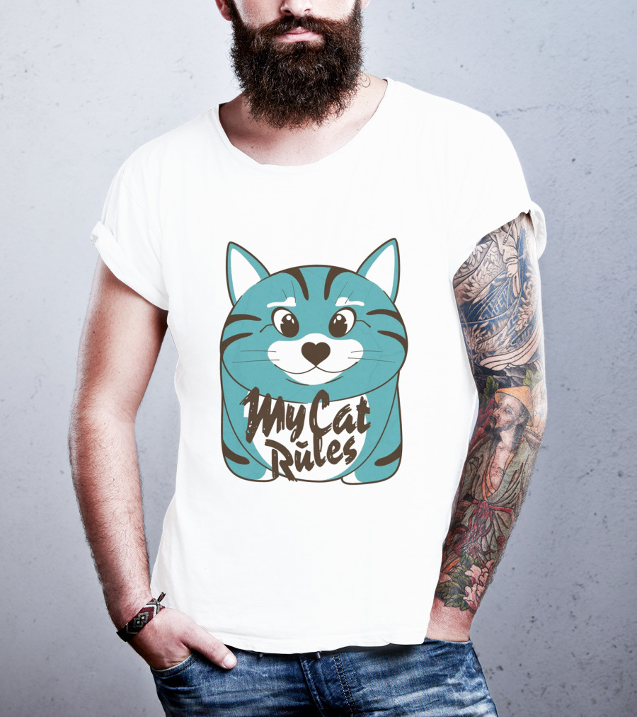 My Cat Rules Cute Animal T-Shirt