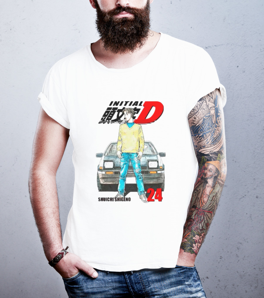 Initial D Shuichi Shigeno 24 T-Shirt