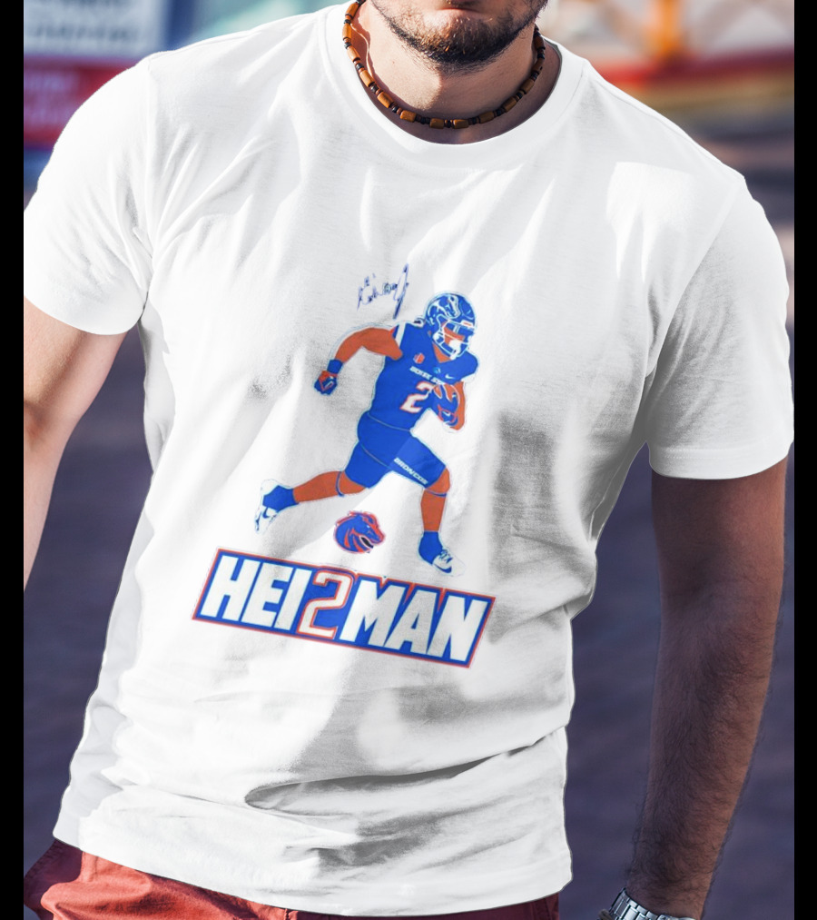 Ashton Jeanty Boise State Broncos Hei2man Football Player T-Shirt