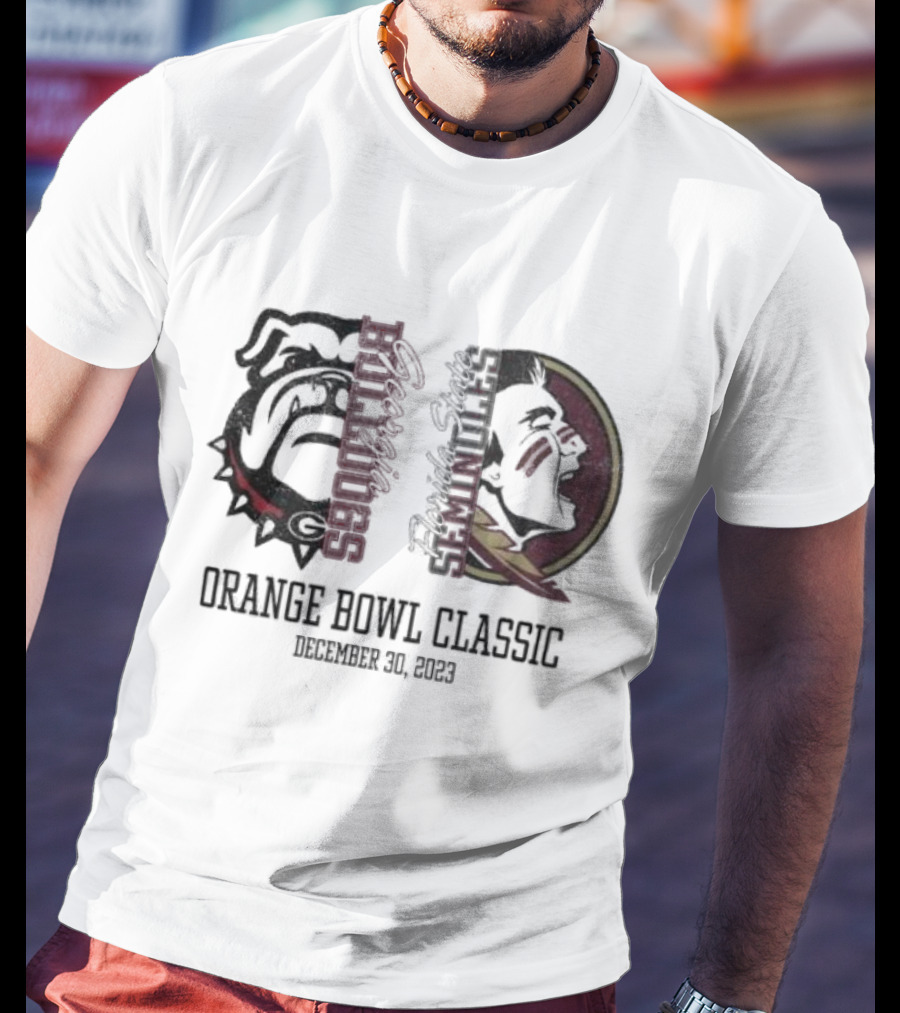 Georgia Bulldogs Seminoles Orange Bowl Classic December 30 T-Shirt