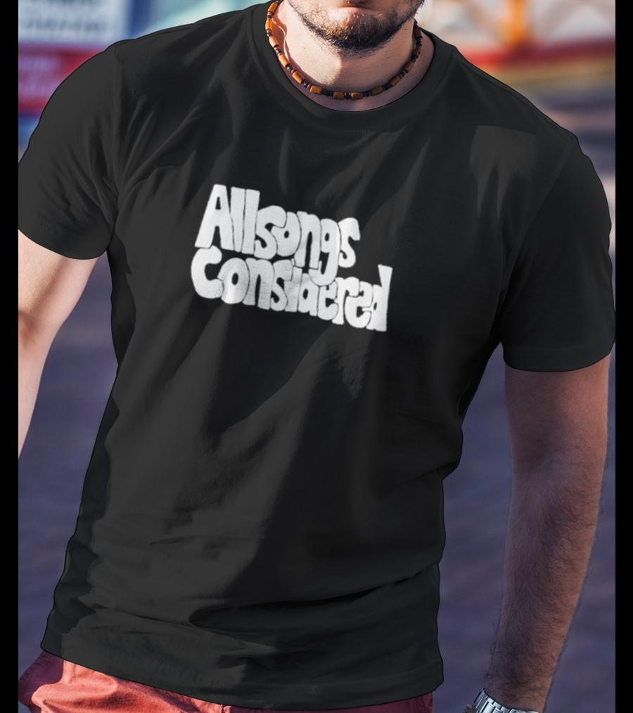 All Songs Considered Retro Typography T-Shirt