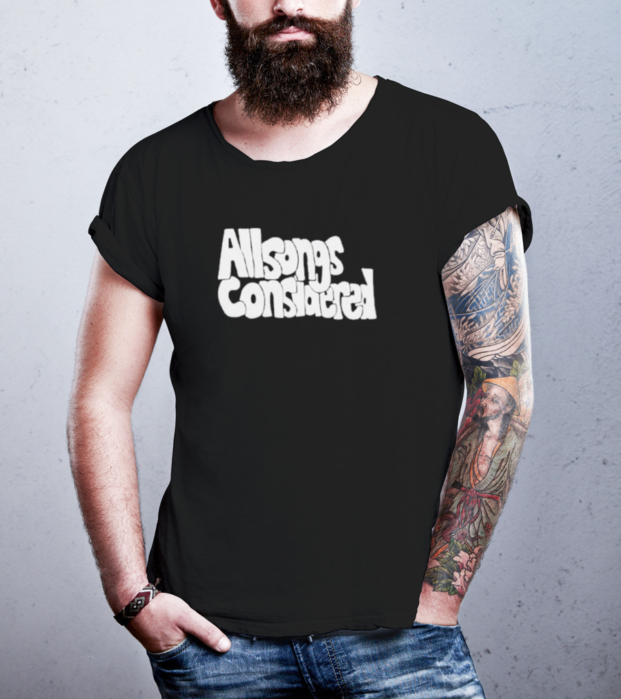 All Songs Considered Retro Typography T-Shirt