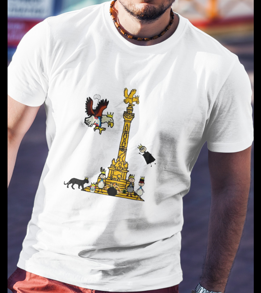 America Campeon Angel De La Independencia Cartoon Icons T-Shirt