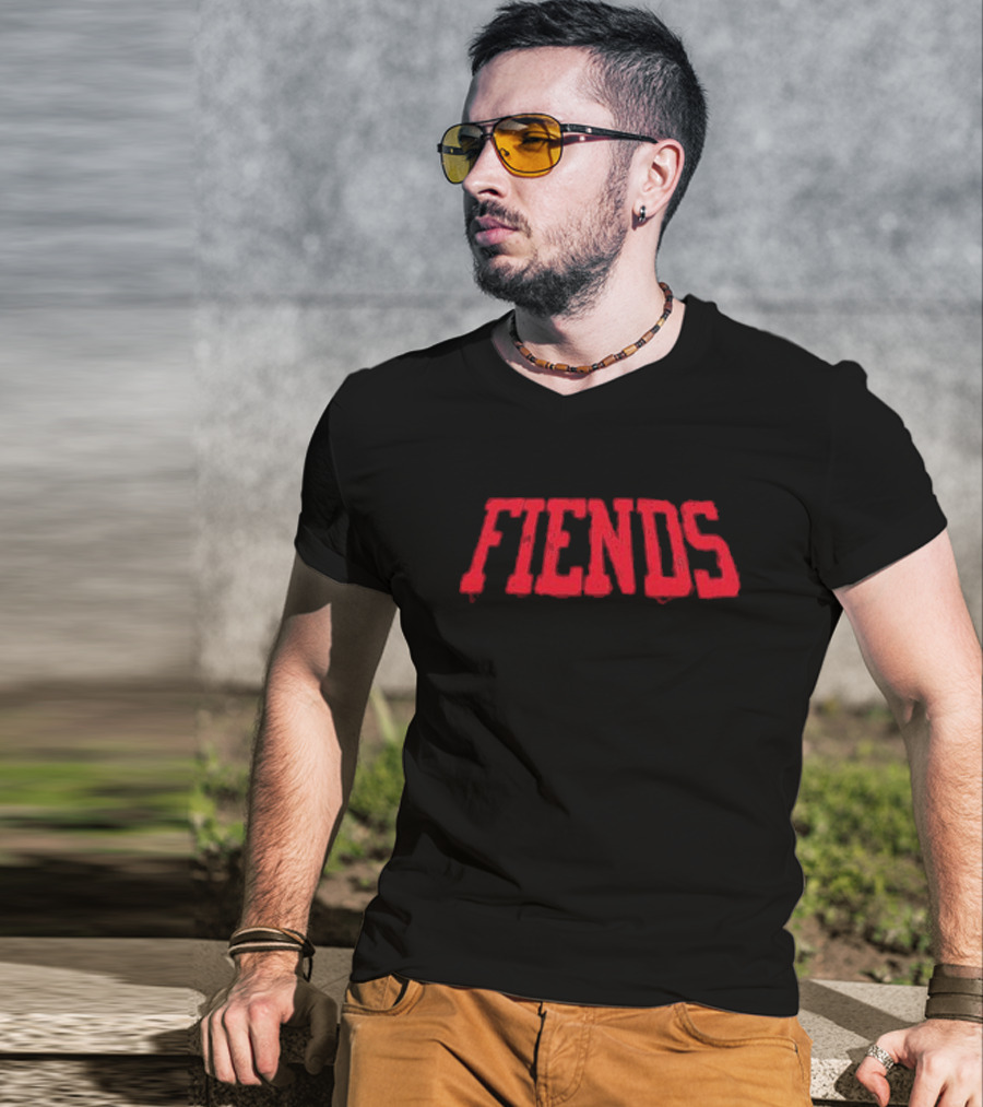 FIENDS Bas Fiends Wotarswwfu Red T-Shirt