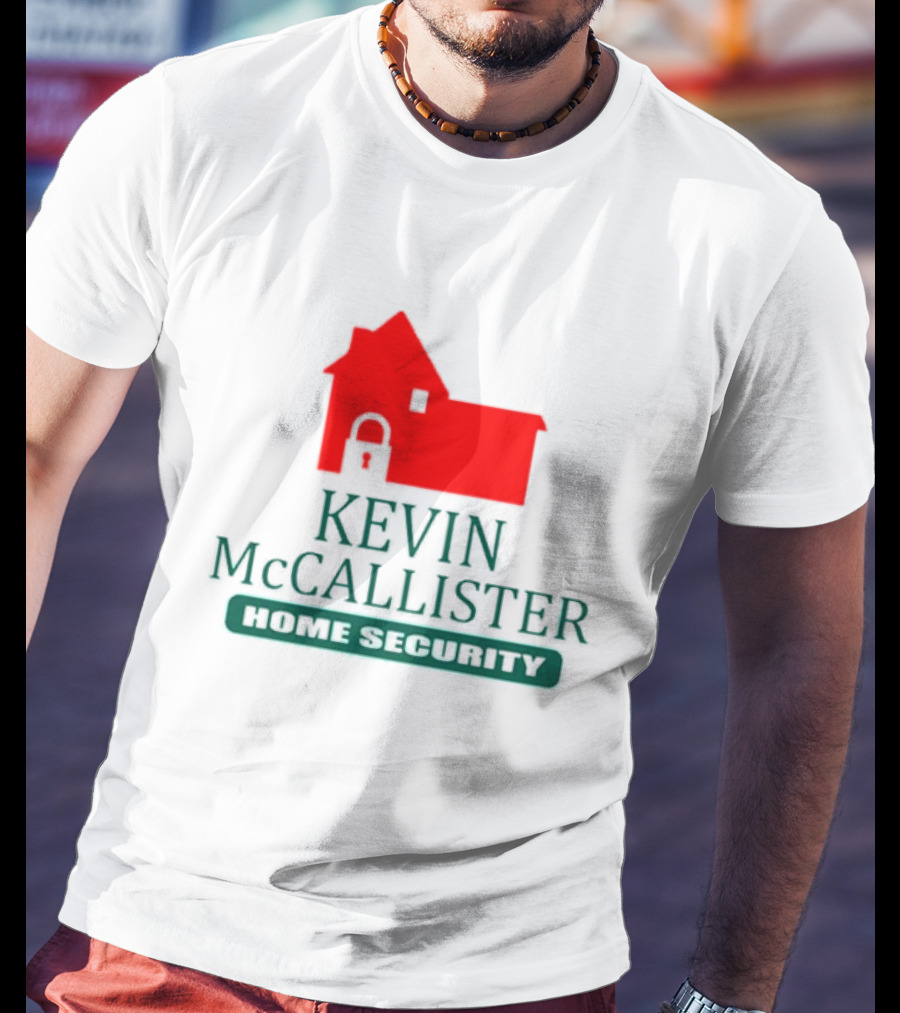 Kevin McCallister Home Security Red House Lock T-Shirt