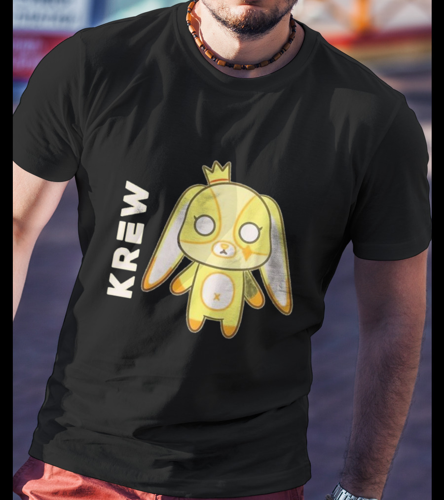 Krew Gold Crowned Teddy Character T-Shirt
