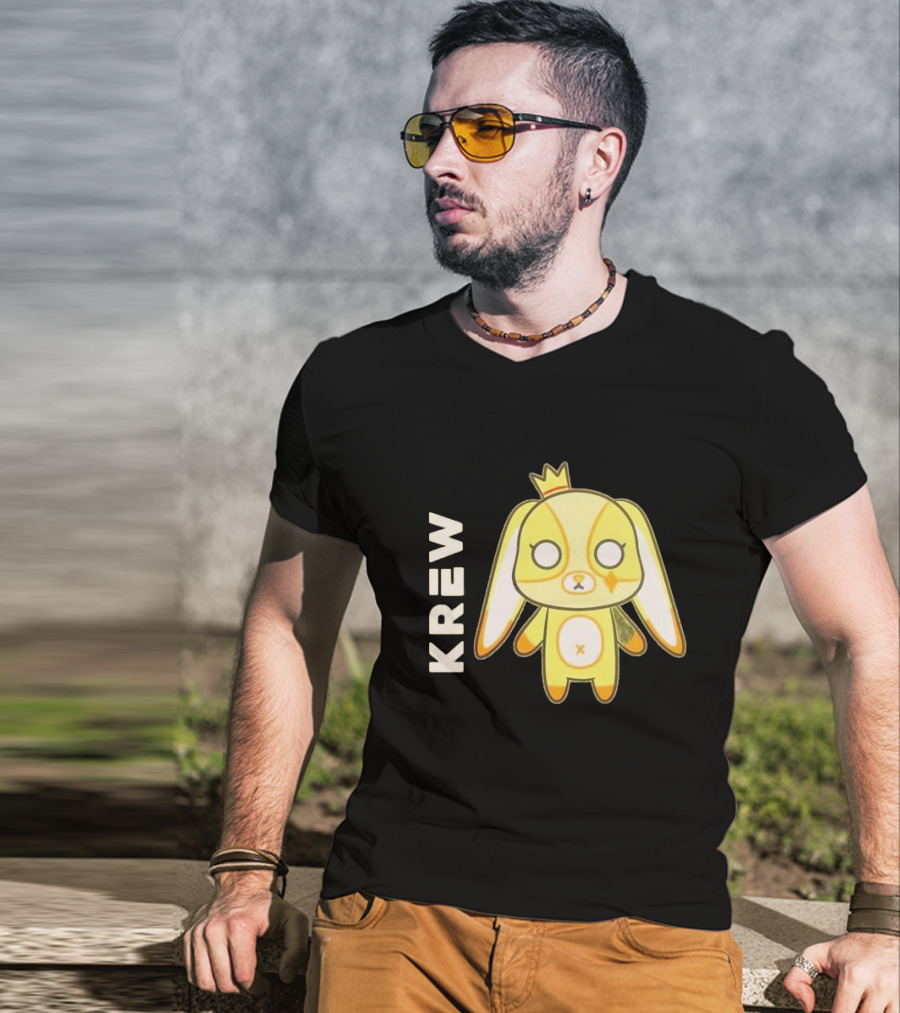 Krew Gold Crowned Teddy Character T-Shirt